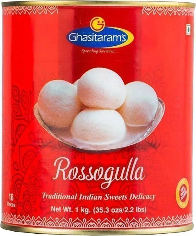 Ghasitaram's Rossogulla - 1 Kg (2.2 Lb)