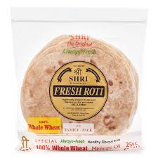 Shri Whole Wheat Roti Family Pack Big - 25 Pc