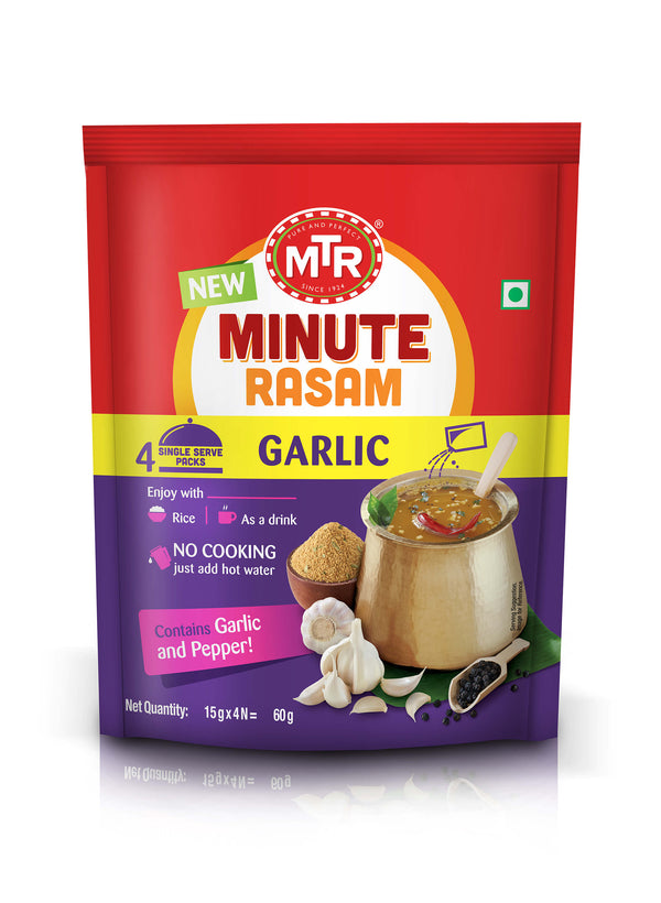 MTR Minute Rasam Garlic - 160 Gm (5.6 Oz)