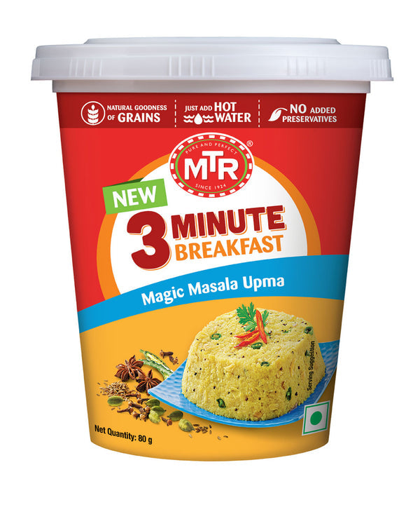 MTR 3 Minute Breakfast Cup Magic Masala Upma - 79 Gm