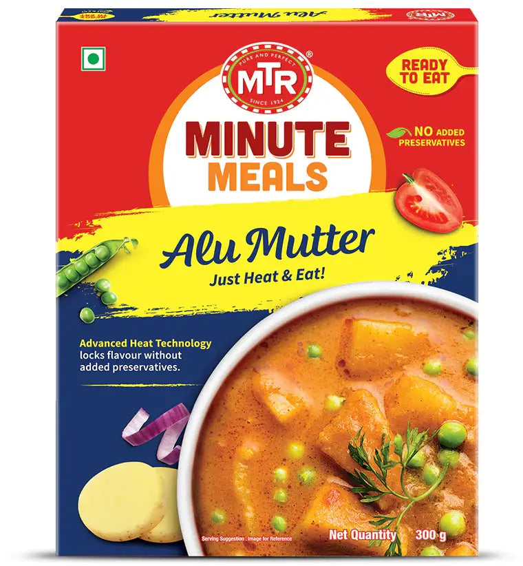 MTR Ready To Eat Alu Muttar - 300 Gm (10.58 Oz)
