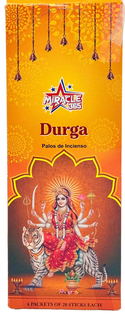 Miracle 365 Incense Durga 6 Pk - 120 Sticks