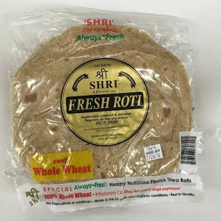 Shri Big Whole Wheat Roti - 6 Pc