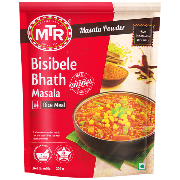 MTR Bisibele Bhath Paste - 200 Gm (7.1 Oz)